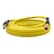 Interstate Pneumatics 1/4in 25 ft Yellow Hybrid Polymer Hose With 1/4in Brass Industrial 6-Ball Coupler & Steel Plug HH14-025H44BS - alternate 3